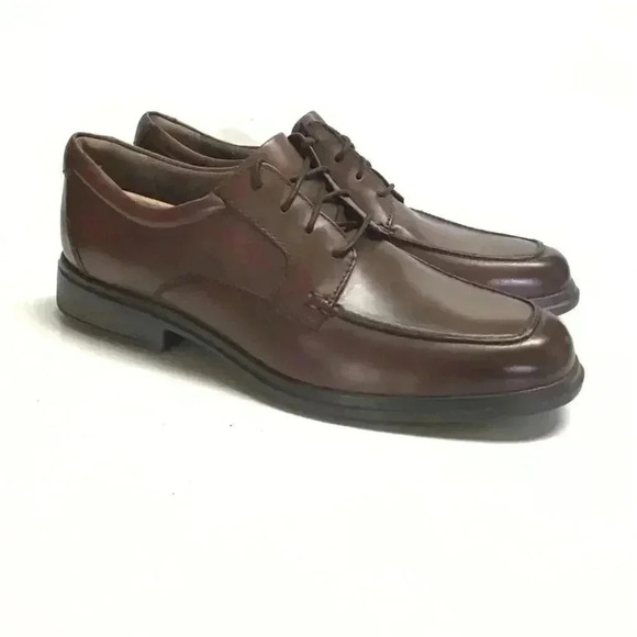 Bostonian Tifton Edge Mens 11D Oxford Dress Shoes Brown Leather Lace Up NEW main image 4